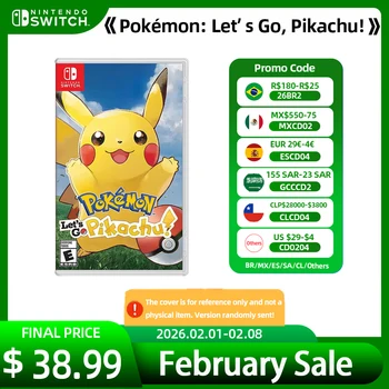 Pokemon: Let's Go Pikachu Offerte di giochi per Nintendo Switch Fisico per Nintendo Switch OLED Carte da gioco per Nintendo Switch Lite Switch