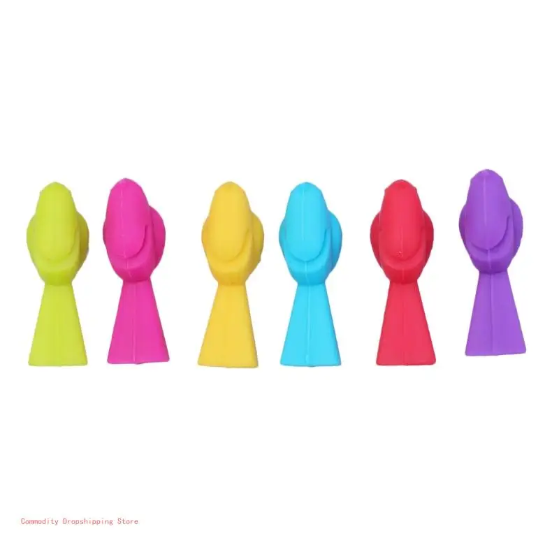 Wine Glass Markers Set of 18, Dolphin, Pineapple, Bird, Silicone Drink Glass Tags, Cup Labels, Signs Identification