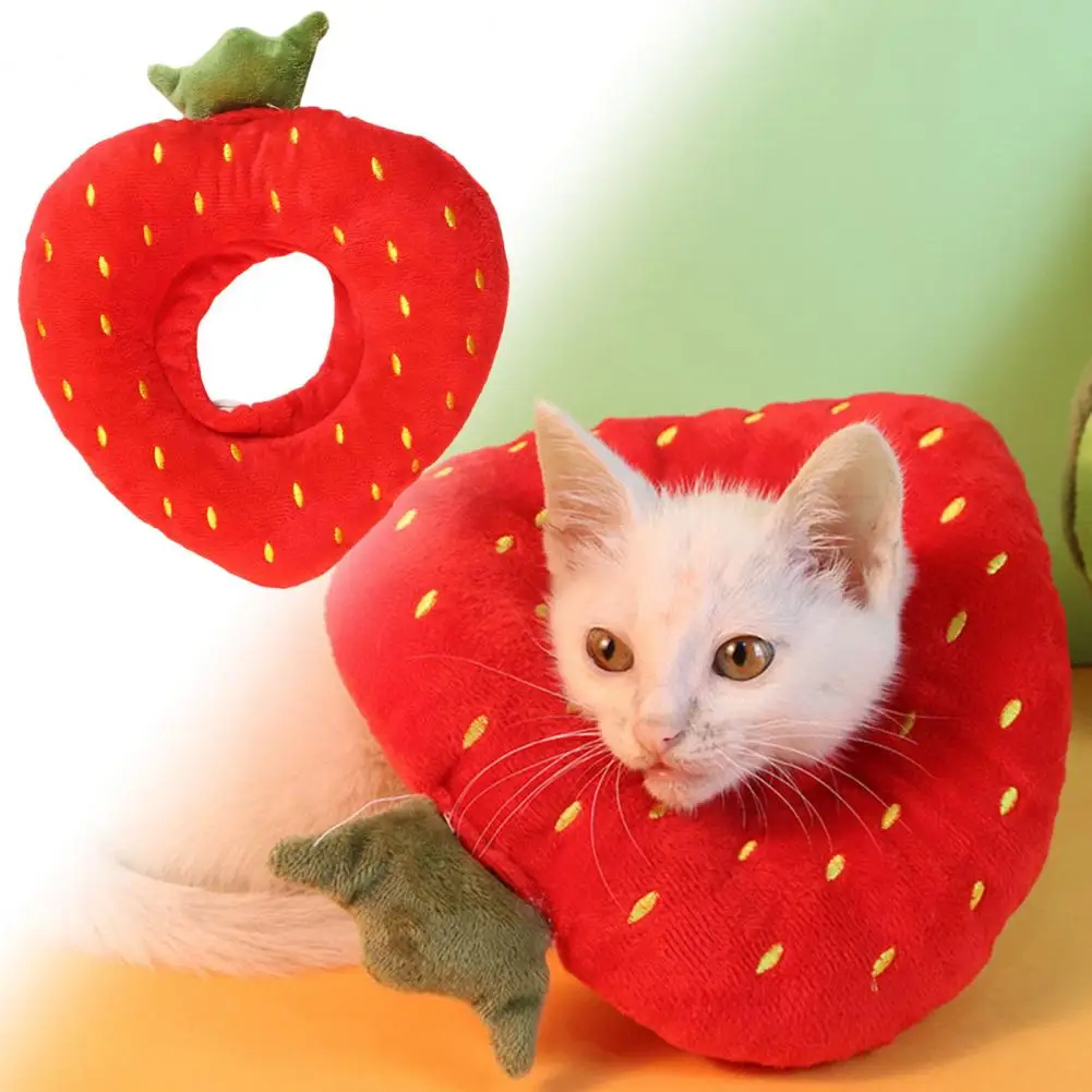 

Cat Protective Cone Soft Comfortable Adjustable Pet Recovery Collar Fruit Shape Anti-bite Protection for Cats Dogs Premium Pet