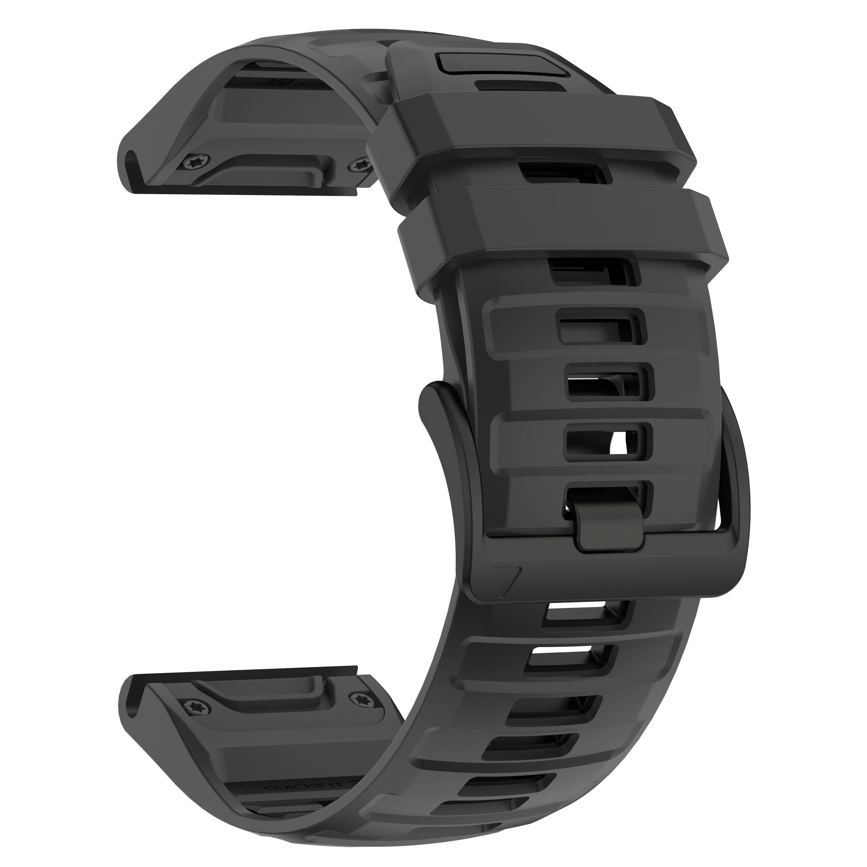 Premium Silicone QuickFit Watch Band - 22mm/26mm, Compatible Replacement Bracelet