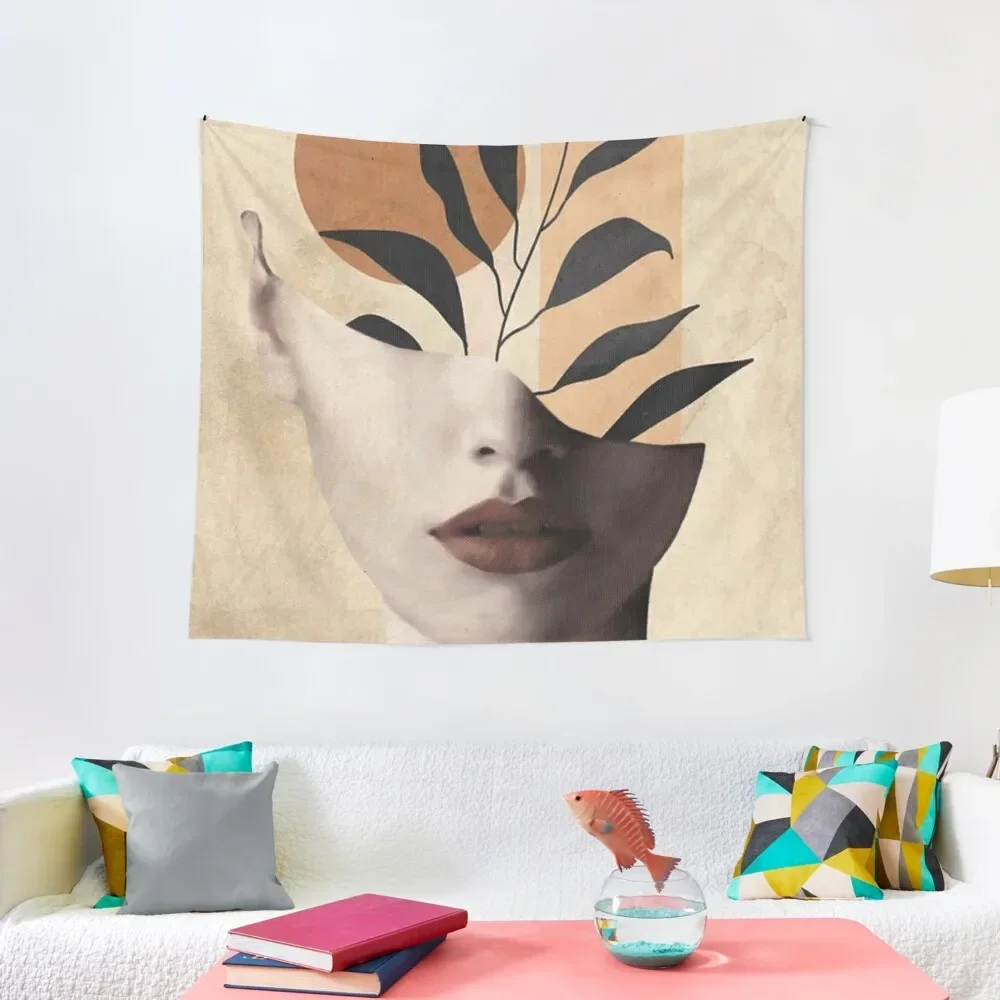 

Vintage beauty - collage Tapestry Christmas Decoration Tapete For The Wall Decorative Wall Mural Tapestry