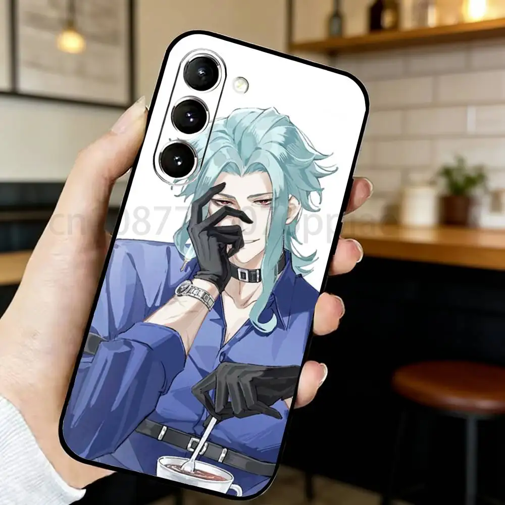 Genshin Impact Dottore Black Silicone Phone Case - Sleek and Stylish Protection