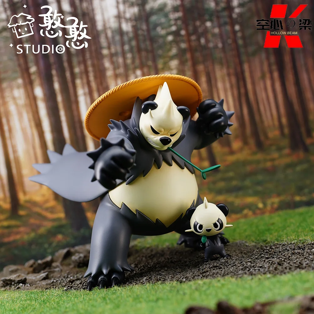 

[1/20 Scale World] Naughty Panda & Overbearing Panda Pancham & Pangoro Toy Figure Decoration