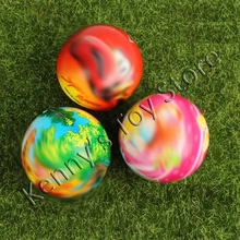  3Pcs-6CM PU Soccer Bsketball Air Bouncy Ball Squeeze Ball Jumping Children Outdoor Games Garden Toys For Restless Kids Gift 