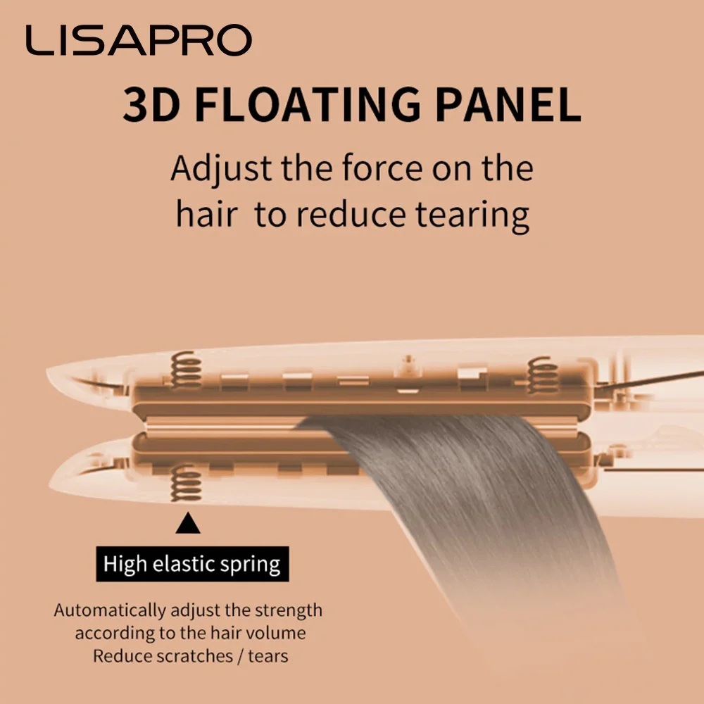 Yusen Black Ceramic Hair Straightening Iron Clamp Fashion Salon Hair Styling Tools Professional Hair Straightener Curling Iron 2