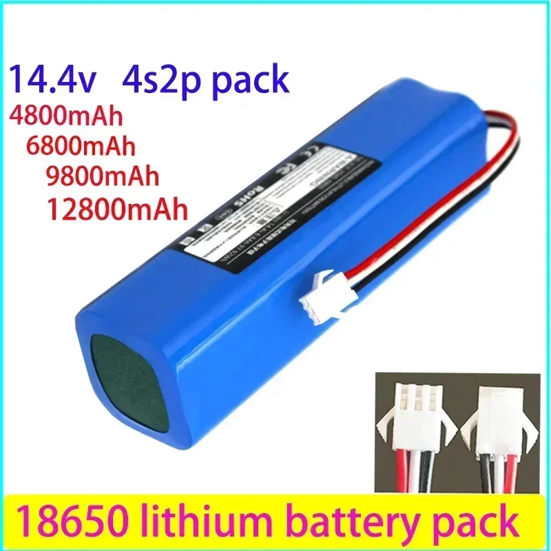 

Free Shipping 2023New Original Sweeper Battery 4S2P 14.4V 4800/6800/9800mAh Rechargeable Battery Pack Replacement of Accessories