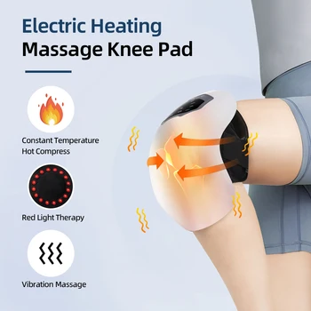 Smart Knee Massager Hot Compress Knee Relaxing Massager Infrared Heating Vibration Knee Pain Relief Elbow Shoulder Massager 2