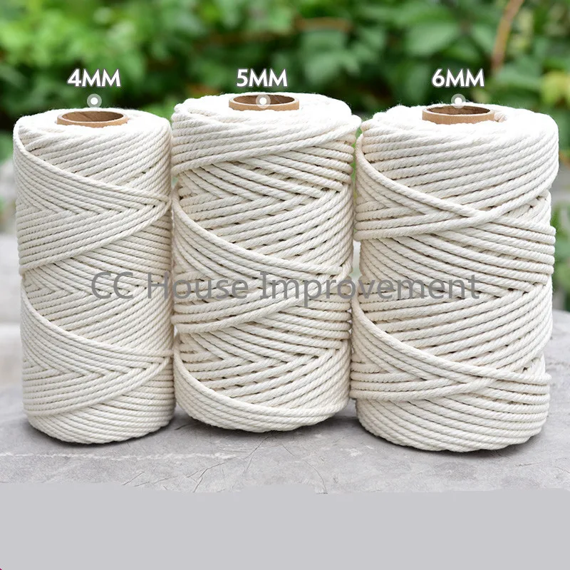 Macrame Twisted String Cotton Cord for DIY Home Wedding