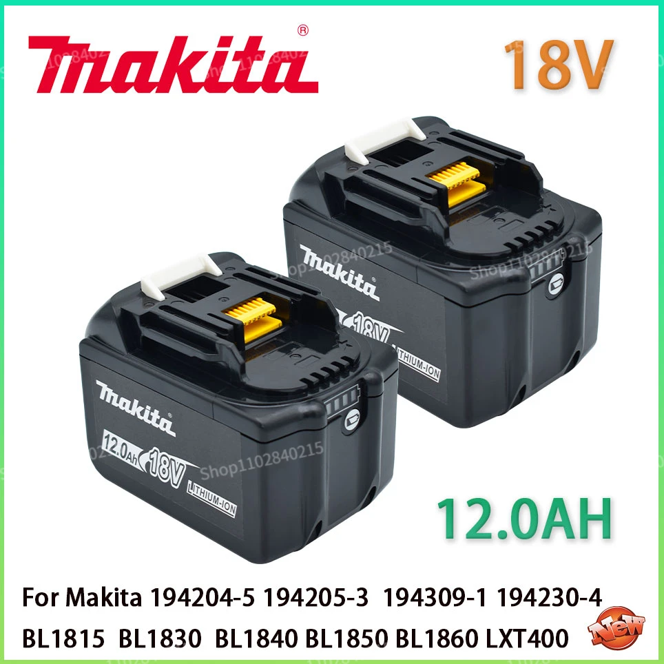 

Makita Replacement 18V 12.0Ah Battery For BL1830 BL1830B BL1840 BL1840B BL1850 BL1850B rechargeable battery LED indicateur