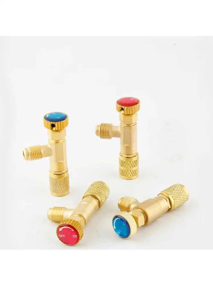 R22/R410 Refrigeration Charging Adapter Liquid Addition Accessory Control Home Refrigerationing Tool for Safety Valve Service