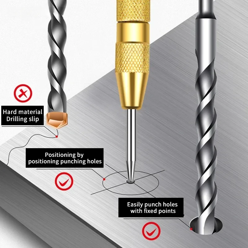 Accurate Drilling Positioning Handheld Center Punch Tool for Marking ...