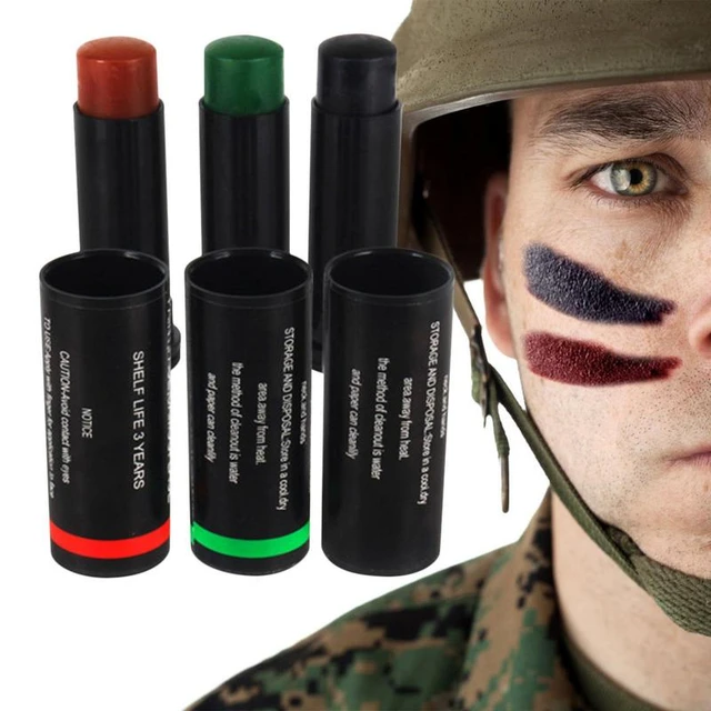 All Natural Camo Face Paint  Camo face paint, Sports eye black