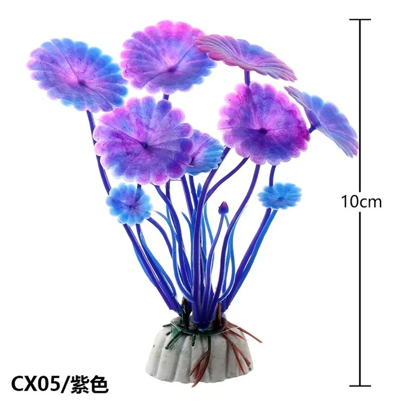 Aquarium Ornaments 1pc Artificial Grass Aquarium Decoration Water Ornament Plastic Plant Fish Tank Accessories Multi Colors