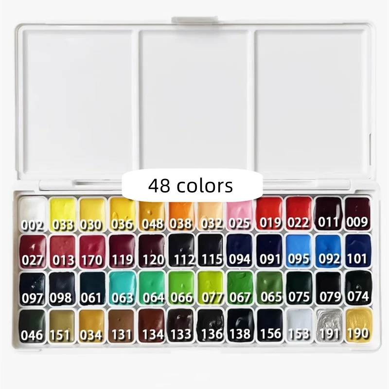Holbein Watercolor Paint Set Mini 1ml Handmand Sample 24/48/108 Colors Original Water Color for Painting Art Suppliers watercolor painting set watercolor paint watercolor pigment