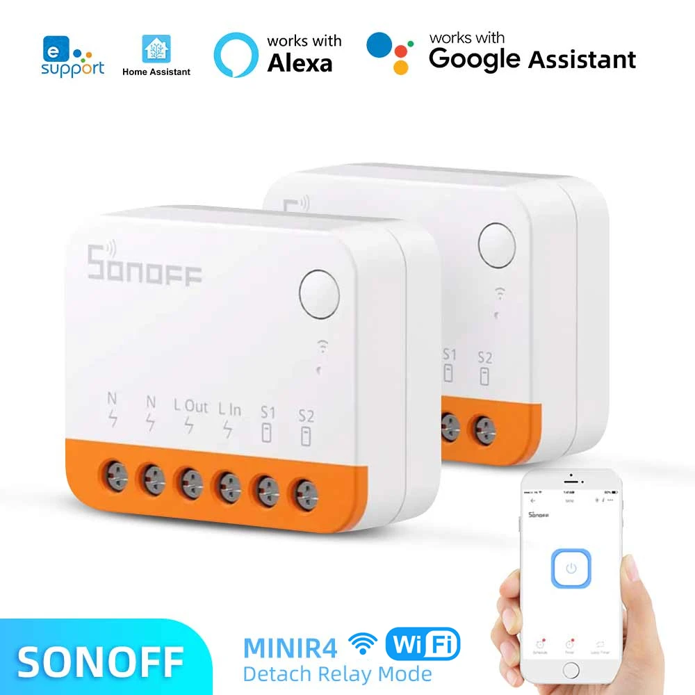 

Смарт-переключатель SONOFF MINIR4 с поддержкой Wi-Fi