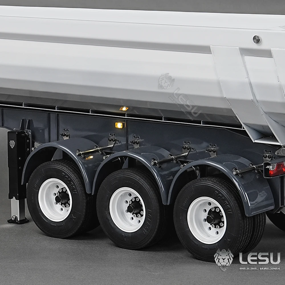 LESU Metal Hydraulic RC Dump Trailer 3Axles 1/14 for DIY TAMIYAYA RC Tractor Truck TOUCAN Remoted Car R620 770S FH16 Vehicle Toy S40f5d971d6104601b121b48f16d68d5dO