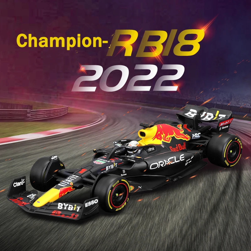 Bburago 1:43 2022 F1 Red Bull Racing RB18 Champion 1# Verstappen 11# Perez Alloy Super Toy Car Model Christmas Gifts Adults bburago 1 43 2022 f1 red bull racing rb18 1 verstappen 11 perez formula one alloy super toy car model christmas gifts adults