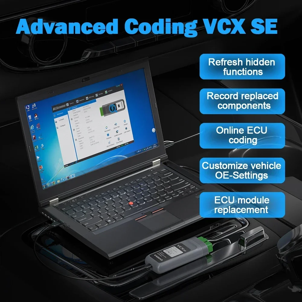VXDIAG VCX SE per Mercedes Benz Auto Strumento diagnostico OBD2 MB Star C6 DoIP Test attivo Diagnosi di tutti i sistemi Codifica Programmazione - immagine 3
