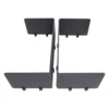 Desk Divider Modern Stand Up Desk Store ReFocus Raw Clamp-On Acoustic Desk Divider Mounted Privacy Panel Sound Blocking Desk 6