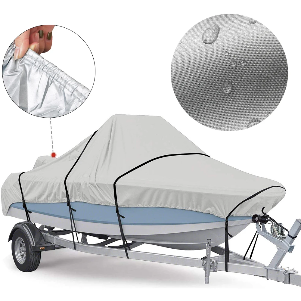 Boat Cover Fishing Boat Cover Boat Cover Yacht Outdoor Protection Waterproof 300D Oxford Fabric