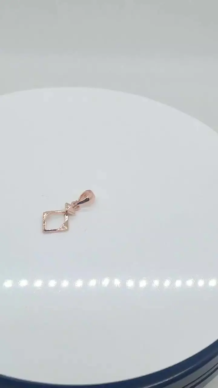 FJ подвеска из меди розового золота geometric rhombus jcloudsun