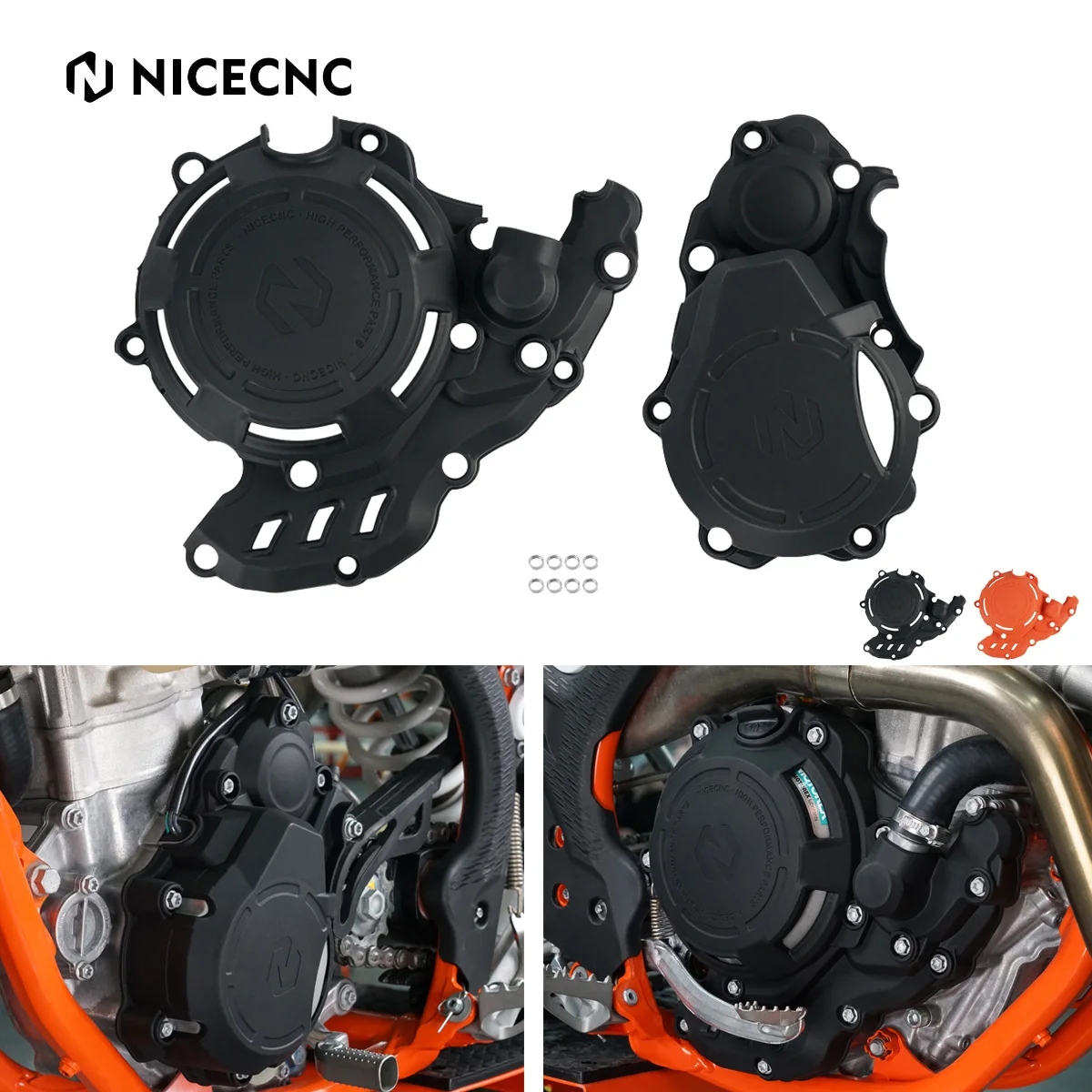 Engine Guard Protector Clear Clutch Cover For BMW S1000RR S1000R S1000XR HP4 - 201355758