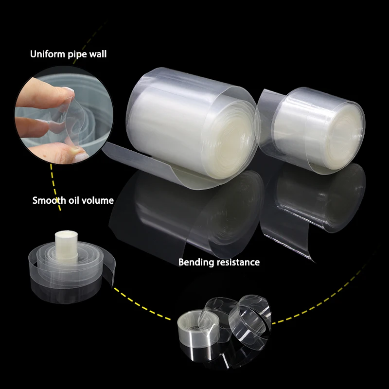 Description Picture 5 of item7~ 155mm Transparent PVC Heat Shrink Tube 18650 Lipo Battery Pack 1~20M Insulated Film Wrap Lithium Case Protection Cable Sleeve