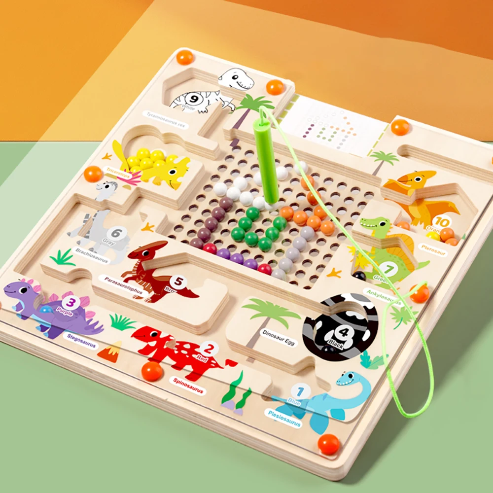 WOODENFUN Labirinto Magnetico Di Colori E Numeri Montessori In Legno Per Lapprendimento Dellabbinamento Dei Colori E Del Conteggio Puzzle Da T WOODENFUN Labirinto Magnetico Di Colori E Numeri Montessori In Legno Per Lapprendimento Dellabbinamento Dei Colori E Del Conteggio Puzzle Da T