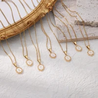 New Style Initial Enamel A-z Letter Golden Drip Oil Technology Necklace For Women Exquisite Pendant Banquet Fashion Jewelry Gift - Image 3