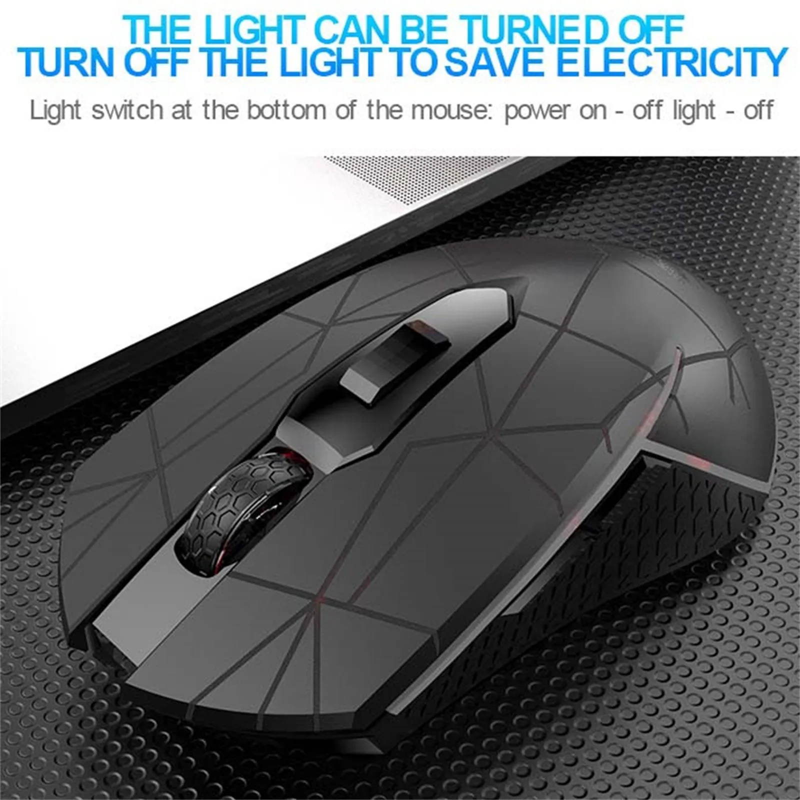 X9 Wireless RGB Luminous Mouse Rechargeable Silent Mechanical Mice 2400 DPI Adjustable Gaming Mouse Mice for PC Laptop Games best pc gaming mouse