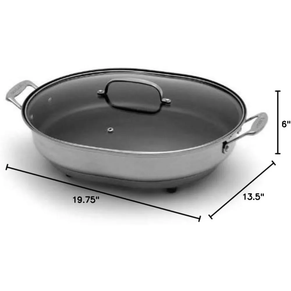 Nonstick Oval Electric Skillet,Brushed Stainless & Cuisinart, 14-Cup Glass Carafe, Fully Automatic for Brew Strength Control 4