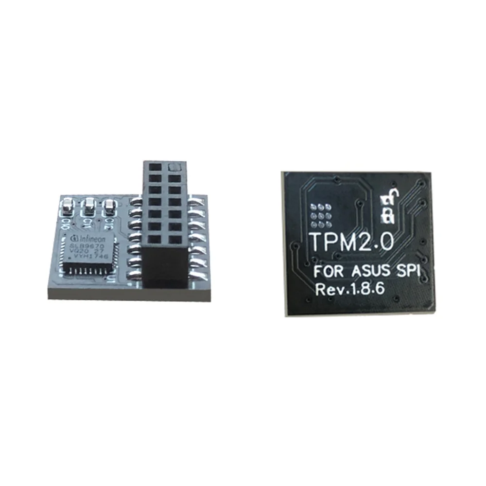 ASUS 마더보드용 TPM 2.0 암호화 보안 모듈, 원격 카드 14 핀 SPI TPM2.0 보안 모듈