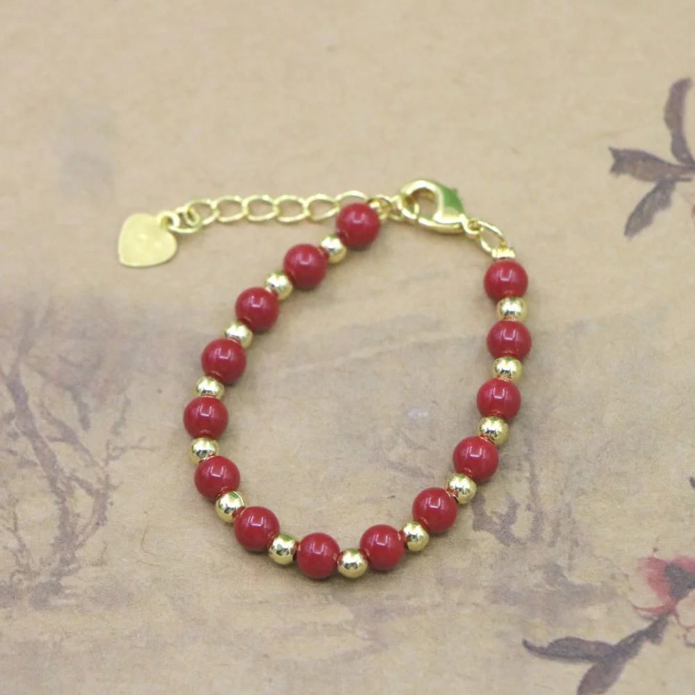 Natural Stone Bead Bracelet for Girls - High Quality Lobster Clasp Jewelry Gift