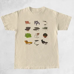 Vintage Aesthetic Women's Oversized Cotton T - Shirt - Harajuku Streetwear Grunge Style - XXL (Khaki)