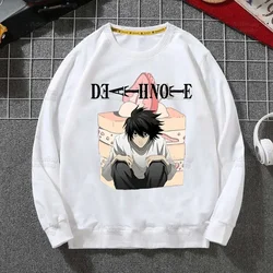 Death Note Anime L Ryuk Hoodie Sweatshirts Men Women Pullover Harajuku Men's Ryuuku Animation Collectable Hoodie Casual Clothes