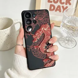 Luxury East Dragon Pattern Phone Case - Elegant Black Cover - Galaxy S22 Ultra 5G (155HA0601HSE)