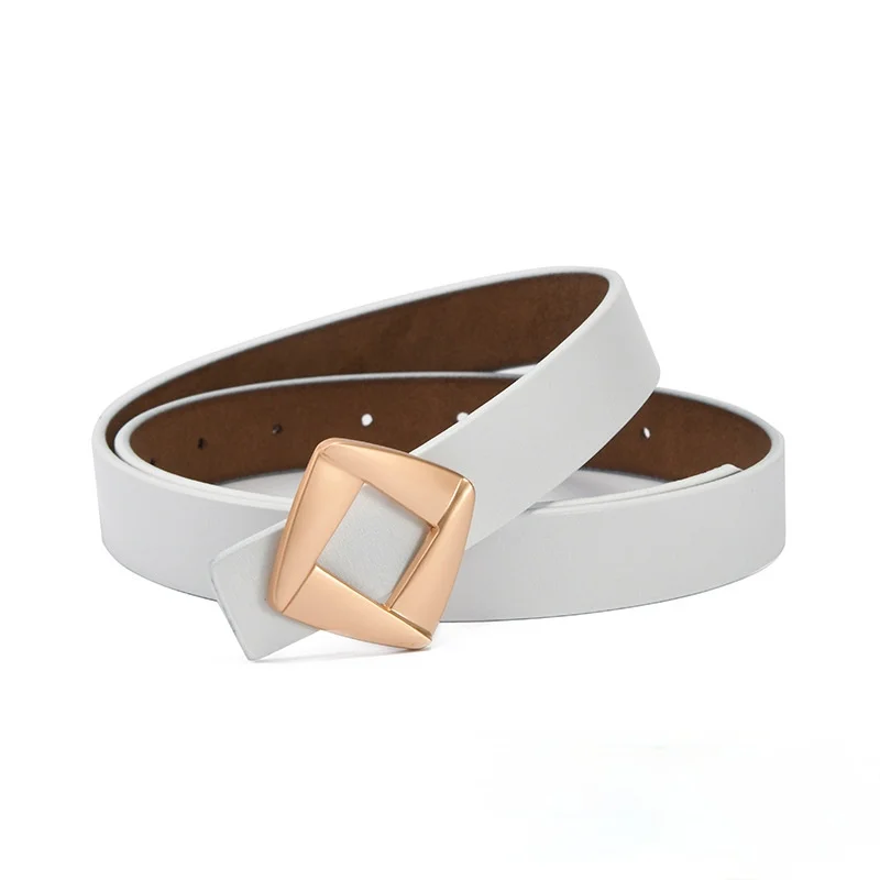 belts for women Genuine leather luxury designer jeans belt female waistband fashion diamond Metal buckle belts lady 2021 new
