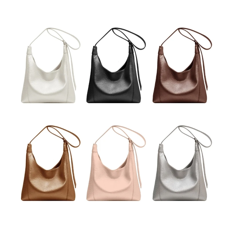 

Lady Purse Simple Fashion Armpit Bag Korean Style Underarm Bag Travel Shoulder Bags Crossbody Bags Solid Color Tote Bags