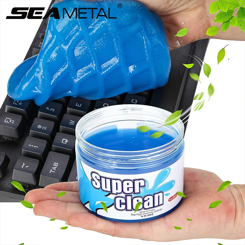 Car Cleaning Gel SEAMETAL Multifunctional Air Vent Outlet Dashboard Laptop Magic Cleaning Tool Wash Mud Dust Remover Dirt Clean