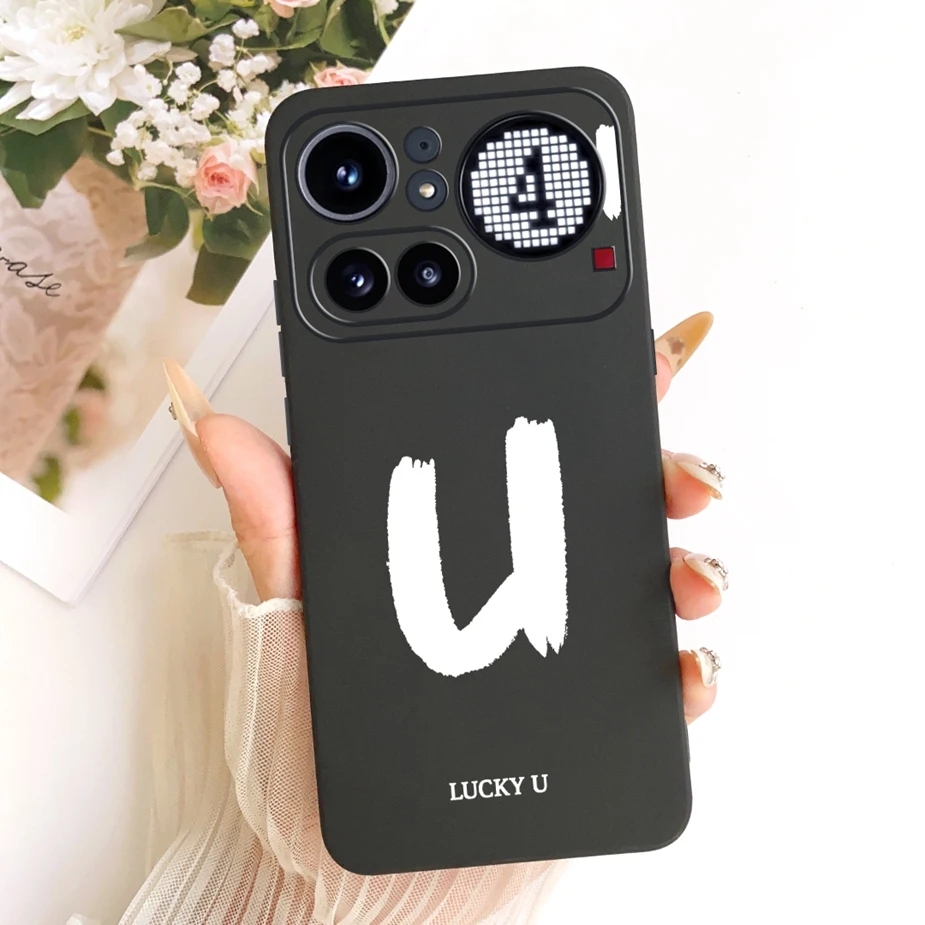 Cute Lucky Letters Fashion Cartoon Painted Cover Case
