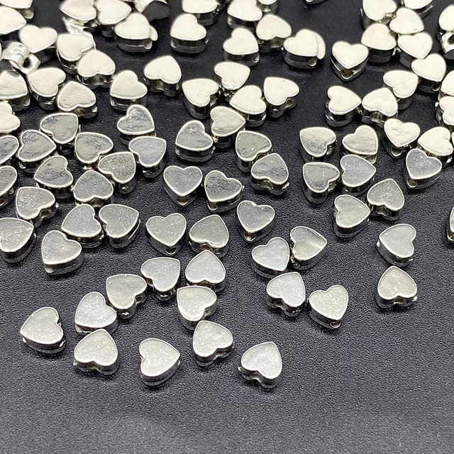 about 6mm Star Love Heart Gold Silver Color Loose Spacer CCB Acrylic Beads Jewelry Making Findings Charm Beads #ZZ04