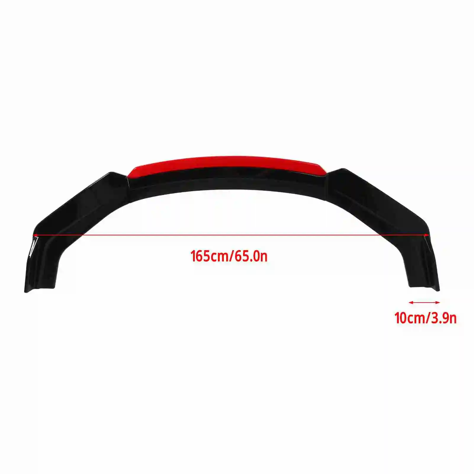 Glossy Black Front Bumper Spoiler with Enhanced Wind Resistance