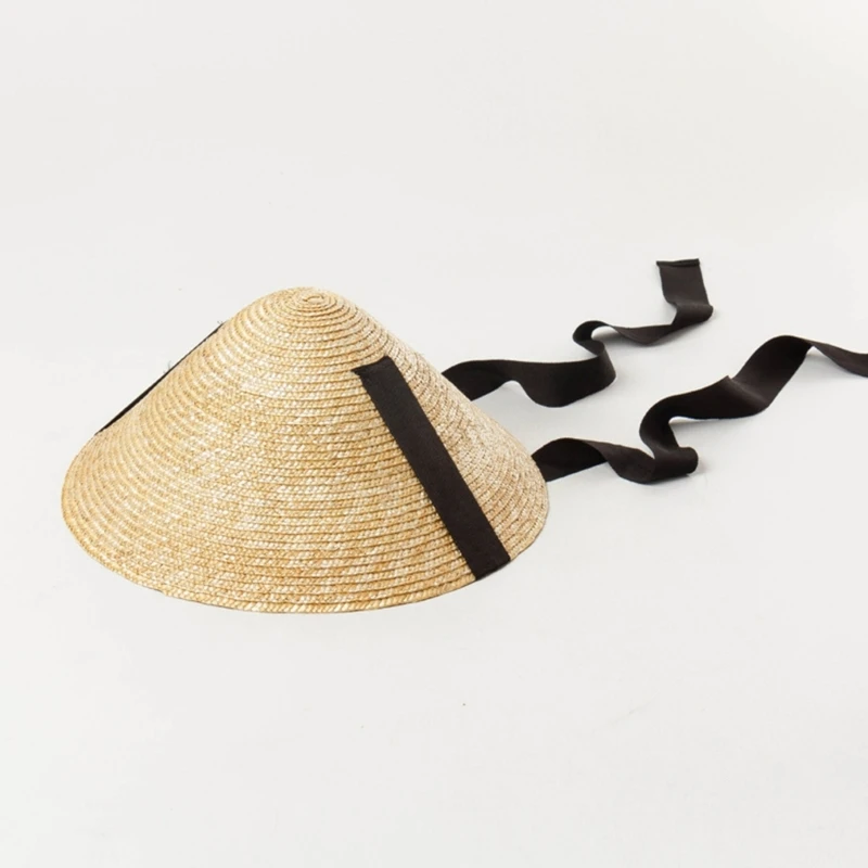 

Kids Seaside Sunproof Cone Hat Chinese Style Cone Hat for Outdoor Travel Camping
