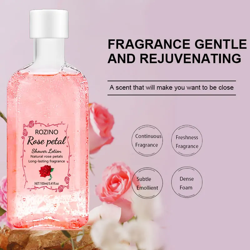 Rose Body Wash Lasting Fragrance Foam Thick Cleaning Power Strong Moisturizing Brightening Improving Rough Tender Skin