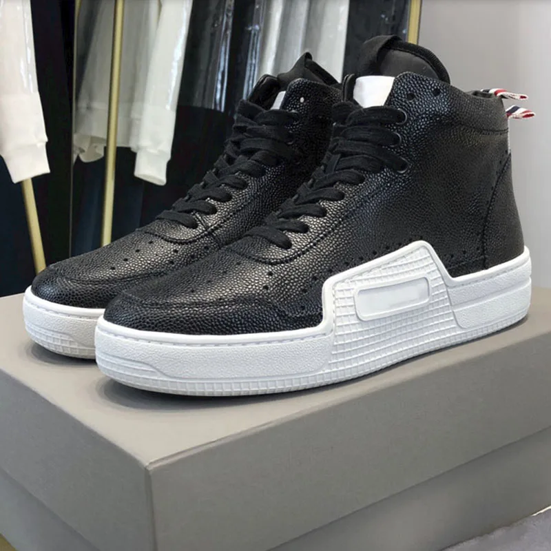 

TB THOM Sneaker Male 2023 New Arrival Korean Fashion Shoes Patchwork High-top Sneakers for Men Lace-Up Athletic Casual Gym Shoes