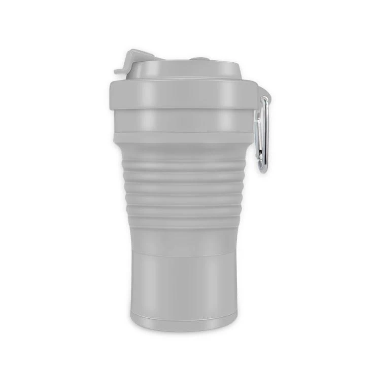 Large capacity silicone folding cup 750ml coffee cup home silicone water portable telescopic travel mug