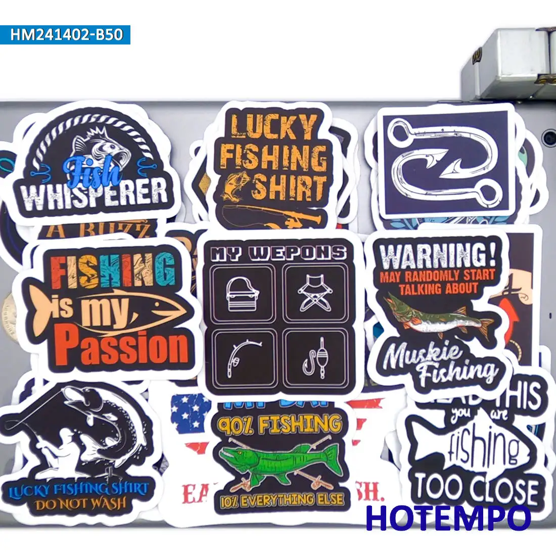 20/30/50 조각, 낚시하러 가자, 재미있는 그래피티, 어부 스타일 스티커, 보트, 어항, 수화물, 자동차, 오토바이, 전화, 스케이트보드, 헬멧, 유리, 벽, 스크랩북에 적합, 노트북 스티커