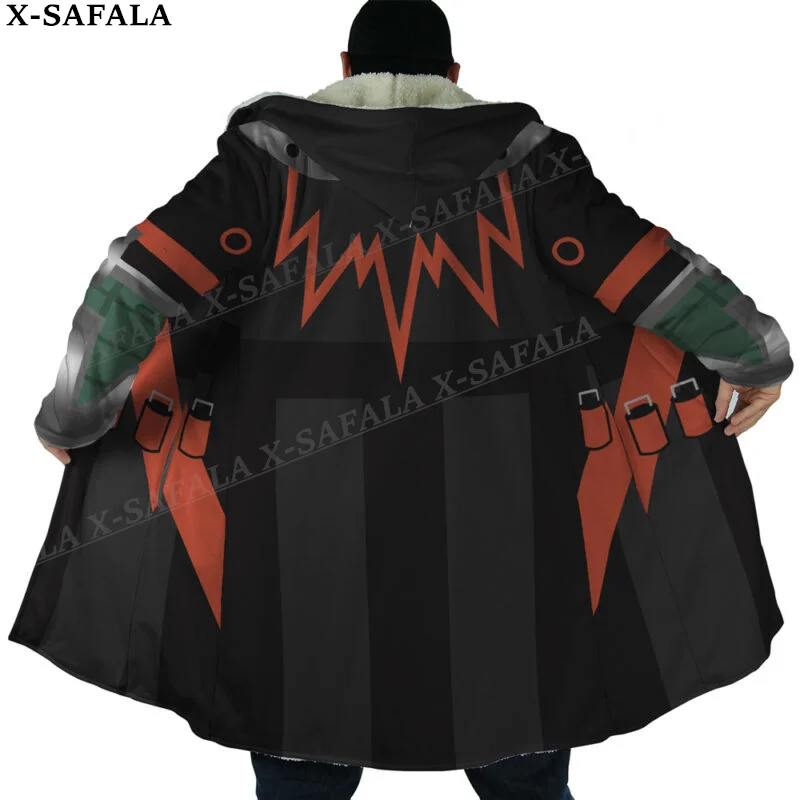 

Anime All Might My Hero Academia Overcoat Coat 3D Print Thick Warm Hooded Cloak Men Windproof Fleece Unisex Casual-4