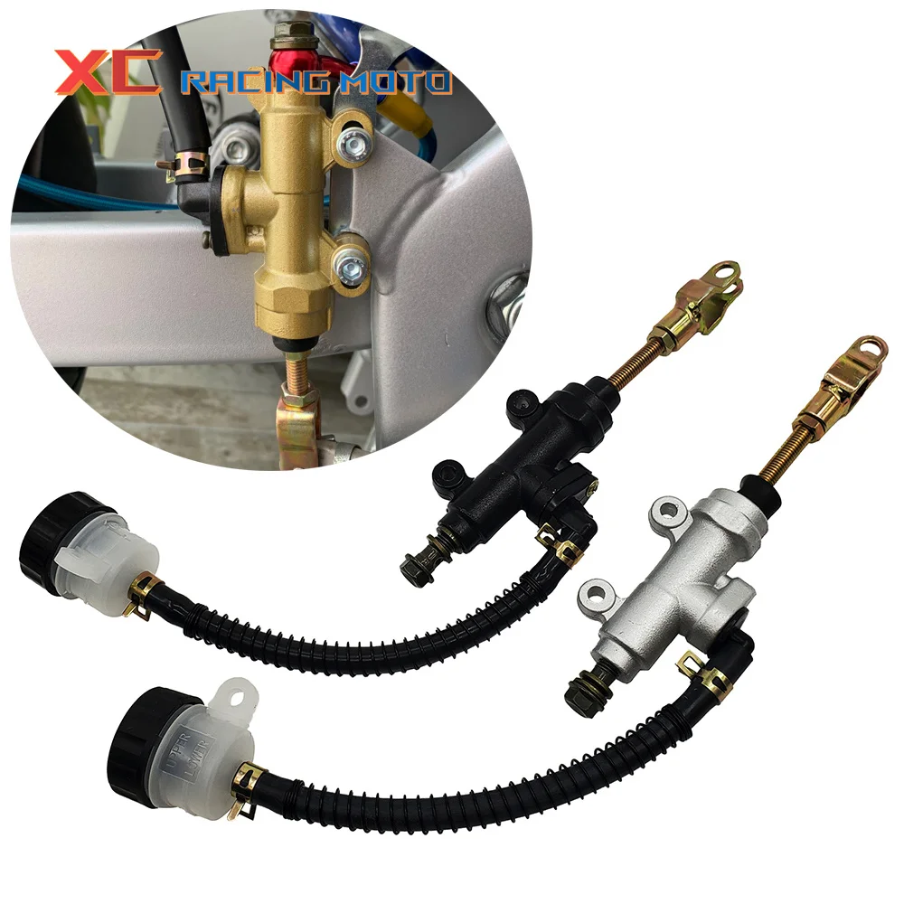 Motorcycle Atv Master Cylinder With Reservoir Hydraulic Pump Rear Foot Brake For Suzuki Kawasaki Honda Yamaha Husqvarna Kayo