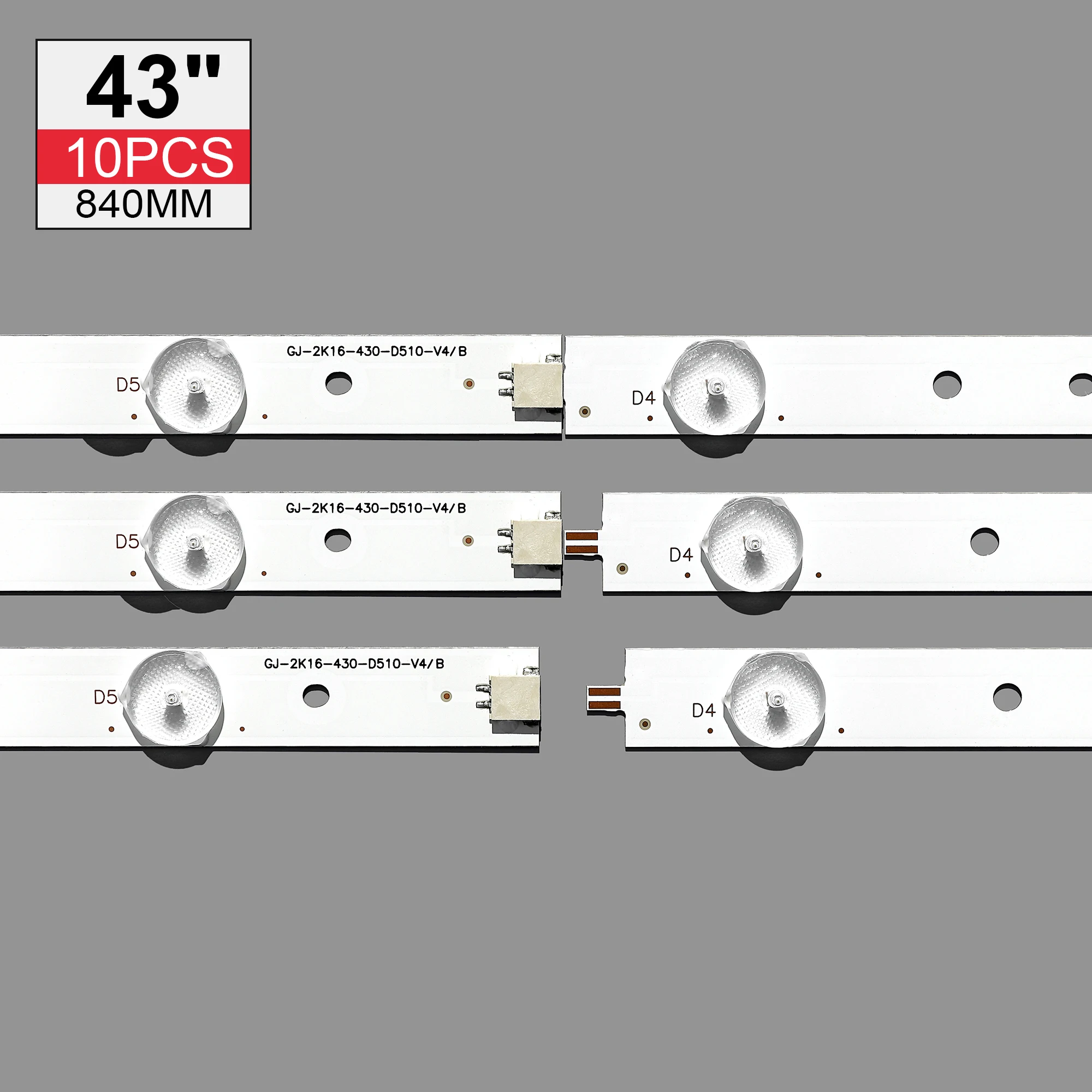 5PCS 10LED(3V) LED Ʈ Ʈ 43PFT4131 43PFS5301 43PUT4900 GJ-2K15-430-D510 GJ-2K16-430-D510-V4 01Q58-A BDM4350